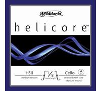 DAddario Helicore Cello A String 1/8 Size Medium