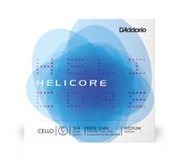 D'Addario Helicore Cello Single C String, 3/4 Scale, Medium Tension