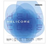 D'Addario Helicore 3/4 Scale Medium Tension Hybrid Bass Single C Extended E String