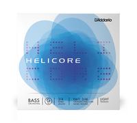 D'Addario Helicore Orchestral Bass Single G String, 3/4 Scale, Light Tension
