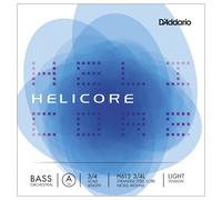 D'Addario Helicore Orchestral Bass Single A String, 3/4 Scale, Light Tension