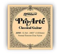D'Addario J4503 Pro-Arte Nylon Normal Tension Single Third String for Classical Guitar