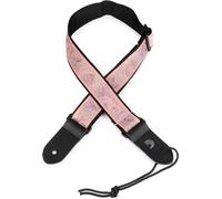 D'Addario Jacquard Ukulele Straps - Ukulele Strap No Drill - Paisley, Pink/Green
