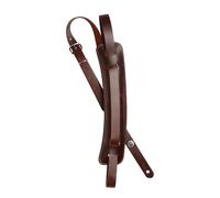 D'Addario Accessories Beatles Guitar Strap - John Lennon Selmer - Electric Guitar Strap, Acoustic Guitar Strap, Acoustic Electric Guitar Strap & Bass Guitar Strap - Brown Leather