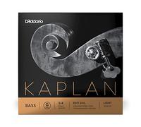 D'Addario Kaplan Bass String - Single G String - K611 3/4L - For Upright Bass, Double Bass - 3/4 Scale, Light Tension
