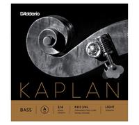 D'Addario Kaplan Bass String - Single A String - K613 3/4L - For Upright Bass, Double Bass - 3/4 Scale, Light Tension