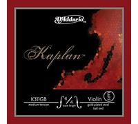 DAddario Kaplan Gold-Plated Violin E String Ball End Medium