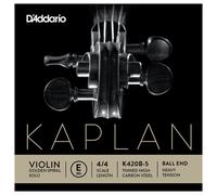 D'Addario Kaplan Golden Spiral Solo Violin String - Single E String - K420B-5 - Violin Strings - 4/4 Scale, Heavy Tension, Ball End