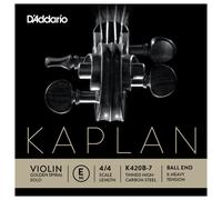 D'Addario Kaplan Golden Spiral Solo Violin String - Single E String - K420B-7 - Violin Strings - 4/4 Scale, Extra-Heavy Tension, Ball End