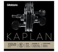 DAddario Kaplan Golden Spiral Solo Violin E String Loop End Medium