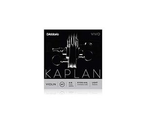 D'Addario Kaplan Vivo Violin Strings - Full Set - KV310 4/4L - Violin Strings - 4/4 Scale, Light Tension