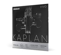 D'Addario Kaplan Vivo Violin Strings - Full Set - KV310 4/4M - Violin Strings - 4/4 Scale, Medium Tension