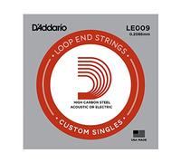 D'Addario LE009 .009 Plain Steel Loop End Single String