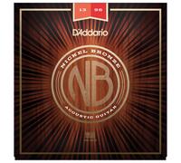 D'Addario Acoustic Guitar Strings, Nickel Bronze, NB1356, Medium Gauge 13-56, 6-String Set, Pack of 1