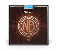 D'Addario Acoustic Guitar Strings, Nickel Bronze, NB1253, Light Gauge 12-53, 6-String Set, Pack of 1