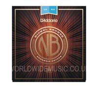 D'Addario Acoustic Guitar Strings, Nickel Bronze, NB1253, Light Gauge 12-53, 6-String Set, Pack of 1