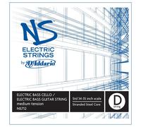 D'Addario NS Electric 4/4 Scale Medium Tension Single D String for Bass/Cello