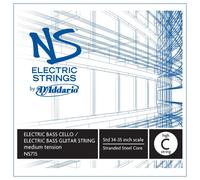 DAddario NS Electric Bass Guitar/Cello High C String 4/4 Size Med.