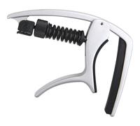 D'Addario NS Tri Action Capo, For Electric or Acoustic Guitar, Silver