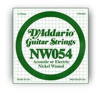 D'Addario NW054 .054 Nickel Wound Single String for Electric Guitar