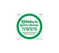 D'Addario NW070 .070 Nickel Wound Single String for Electric Guitar
