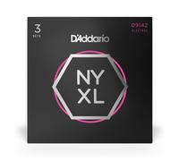 D'Addario NYXL0942-3p Nickel Guitar Strings 9-42 Super Light, 3-Pack