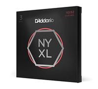D'Addario Guitar Strings - NYXL Electric Guitar Strings - NYXL1052-3P - Unrivaled Strength, Tuning Stability, Enhanced Mid-Range - For 6 String Guitars - 10-52 Light Top/Heavy Bottom, 3-Pack