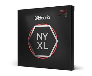 D'Addario NYXL1074 Electric Guitar Strings, 8-String 10-74 | NYXL electric guitar strings offer tuning stability, increased strength, dynamics and brightness.
