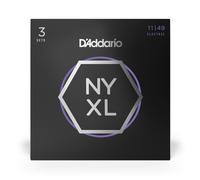 D'Addario NYXL1149-3P Nickel 11-49 Electric Guitar Strings, Jazz Rock, 3-Pack