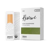 D'Addario Organic Reserve Alto Sax Reeds Strength 3.5, 10-Pack | Organic Reserve alto sax reeds deliver refined tone, precise response, consistent strength and reliable performance.