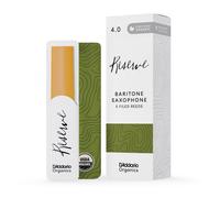 D'Addario Organic Reserve Baritone Saxophone Reeds, Strength 4.0, 5-Pack