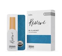 D'Addario Organic Reserve Bb Clarinet Reeds, Strength 4.0+, 10-pack