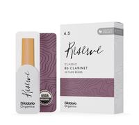 D'Addario Organic Reserve Classic Bb Clarinet Reeds, Strength 4.5, 10-pack