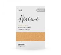 D'Addario Bb Clarinet Reeds Organic Reserve Evolution - Strength 3.0 - 10 Pack (Individually Sealed)