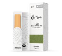 D'Addario Organic Reserve Tenor Saxophone Reeds - Sax Reeds - Individually Sealed - 2.0 Strength, 5 Pack