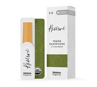 D'Addario Tenor Saxophone Reeds Organic Reserve 3.0 Strength - 5 Pack (Individually Sealed)