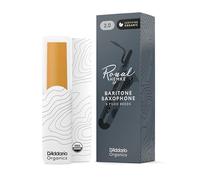 D'Addario Organic Royal Hemke Baritone Saxophone Reeds, Strength 2.0, 5-pack