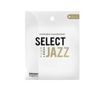 D'Addario Organic Select Jazz Filed Soprano Saxophone Reeds - Sax Reeds - Individually Sealed - 2 Medium, 3 Pack