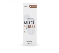D'Addario Baritone Saxophone Reeds Organic Select Jazz Unfiled Individually Sealed 2H 5 Pack