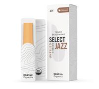 D'Addario Organic Select Jazz Unfiled Tenor Sax Reeds 4 Hard, 5-Pack | Organic Select Jazz Unfiled tenor sax reeds deliver rich tone, flexible response, strong projection and consistent jazz play.