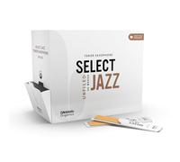 D'Addario Organic Select Jazz Unfiled Tenor Saxophone Reeds, Strength 2 Hard, 25-Pack