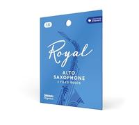 D'Addario Woodwinds - Royal Alto Saxophone Reeds - Alto Sax Reeds with Strong Spine - Alto Saxophone Reeds - Great for Classical or Jazz - Strength 1.5, 3-Pack