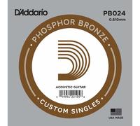 D'Addario PB024 Phosphor Bronze Acoustic Guitar Single String 5 X 024.P/No:PB024