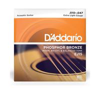 D'Addario Phosphor Bronze Acoustic Guitar Strings (.010 - .047)