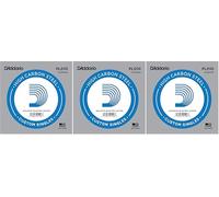 D'Addario PL010 0.25mm Plain Steel Single String Guitar (Pack of 3)