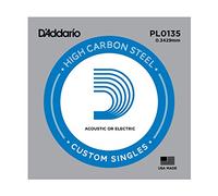 D'Addario PL0135 Plain Steel Guitar Single String, .0135