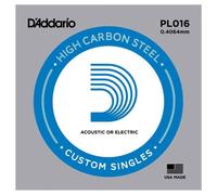 DAddario PL016 Single Plain Steel .016