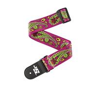 D'Addario Planet Waves 50JS01 Gewebegurt Nylongewebe Joe Satriani Collection Skulls