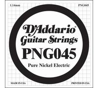 D'Addario PNG045 Pure Nickel Electric Guitar Single String, .045