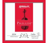 D'Addario Prelude Cello Single C String, 4/4 Scale, Medium Tension, 10-Pack
